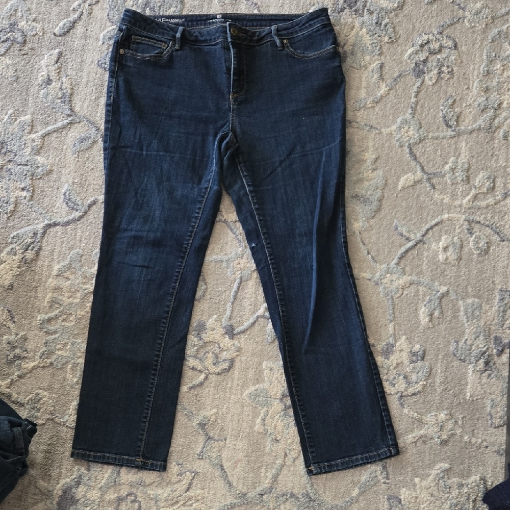 Liz Claiborne Dark Blue Straight Leg Jeans